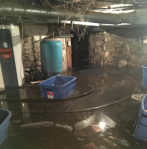 Flooded basement in the Pacific Northwest - 24 hour emergency drainage services